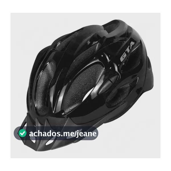 Capacete Ciclismo GTA Inmold Start LED MTB Preto Tamanho M 54-58cm