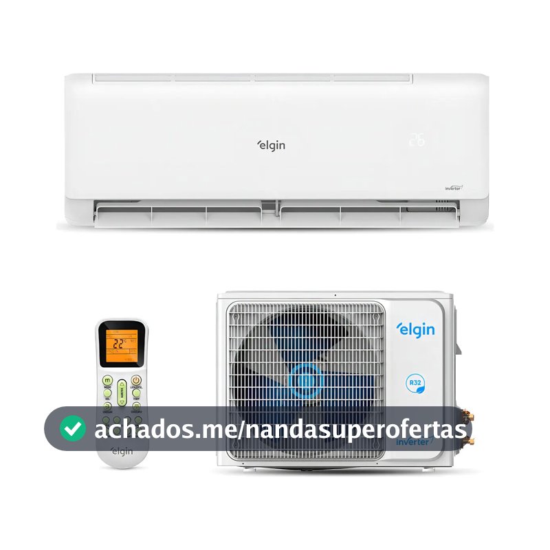 Ar Condicionado Elgin Eco Inverter II Wi-Fi 12.000 BTU Frio Compatível com Alexa e Google Home