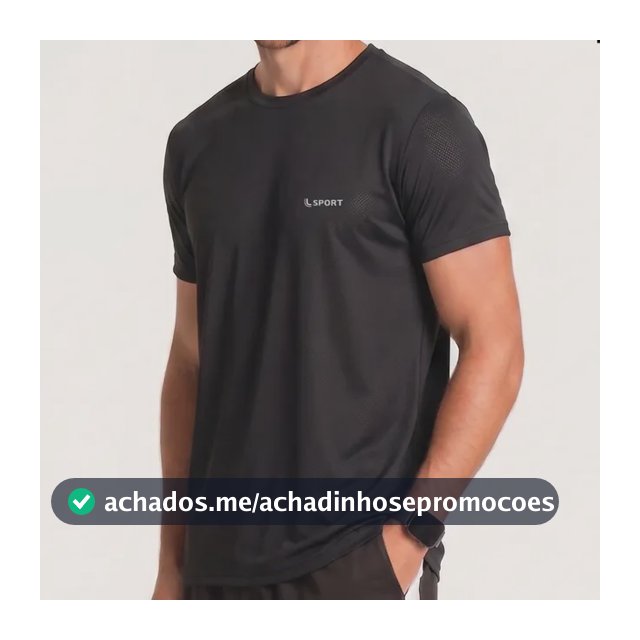 Camiseta Básica Lupo  Dry Fit Confortável Academia