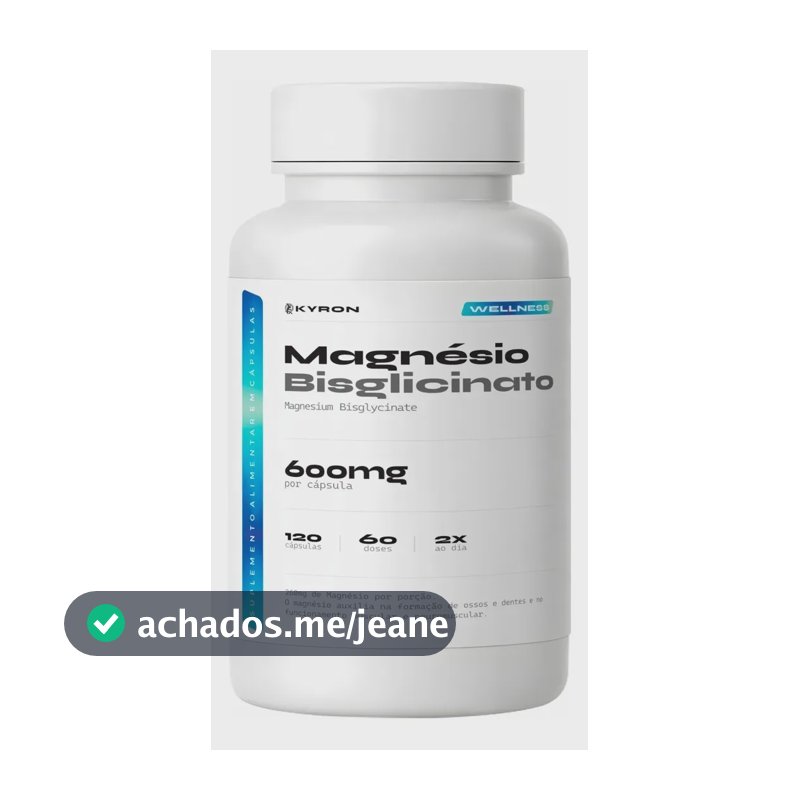 Bisglicinato De Magnésio 600mg 120 Cápsulas - Kyron