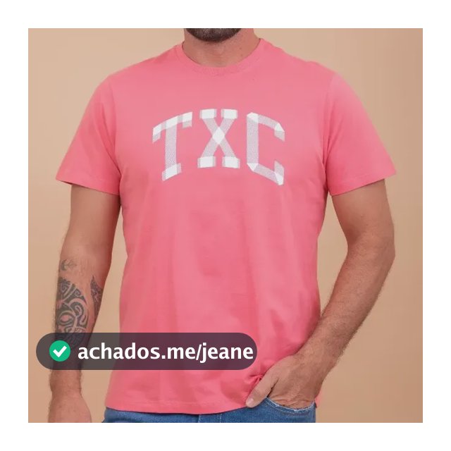 Camiseta Masculina Txc Salmão 192260