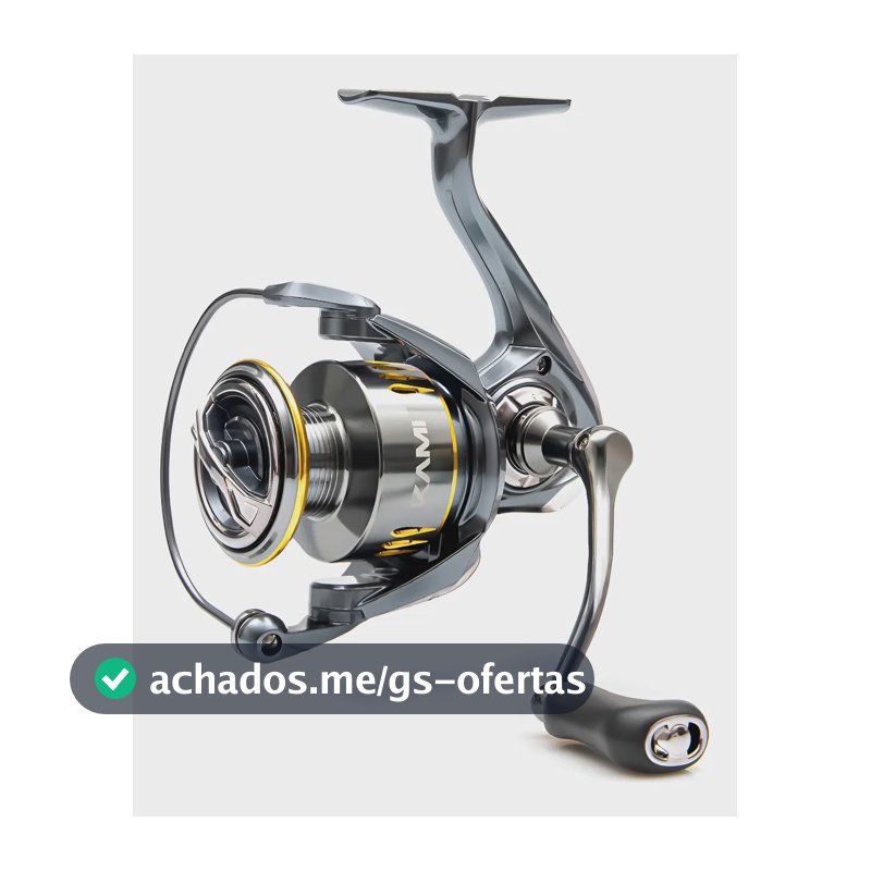 Molinete De Pesca Kami 7 Rolamentos - Daiyama 1000 Prateado Direito/esquerdo