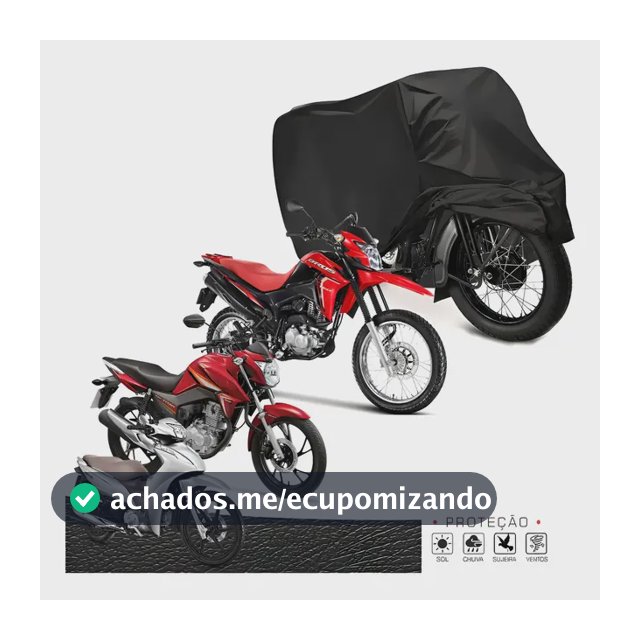 Capa Cobrir Moto Térmica Uv Protetora Sol Chuva Impermeável