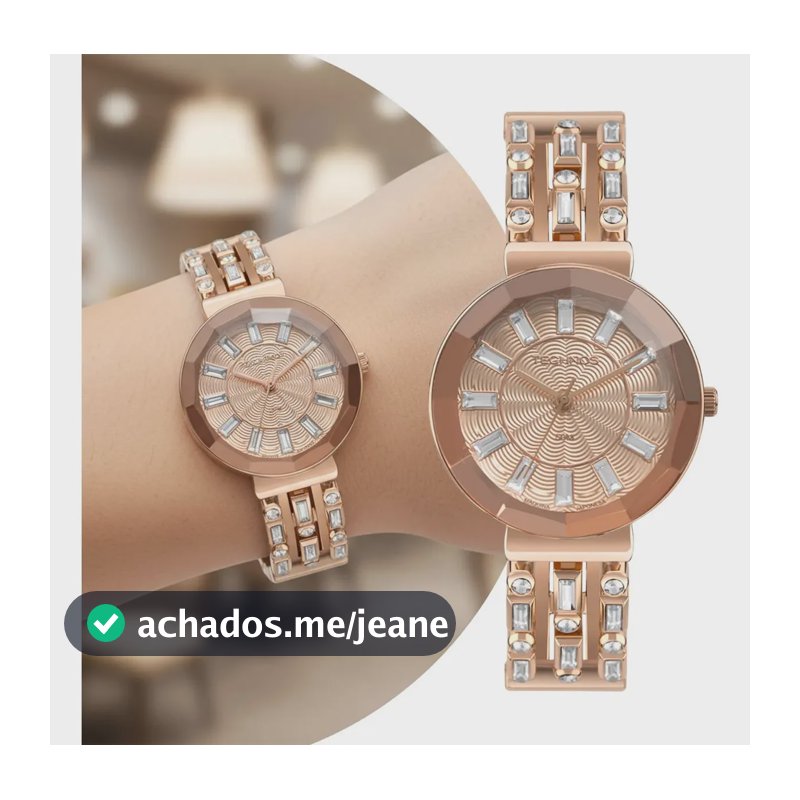 Relógio Technos Feminino Crystal Rosé - 2033cy/1j