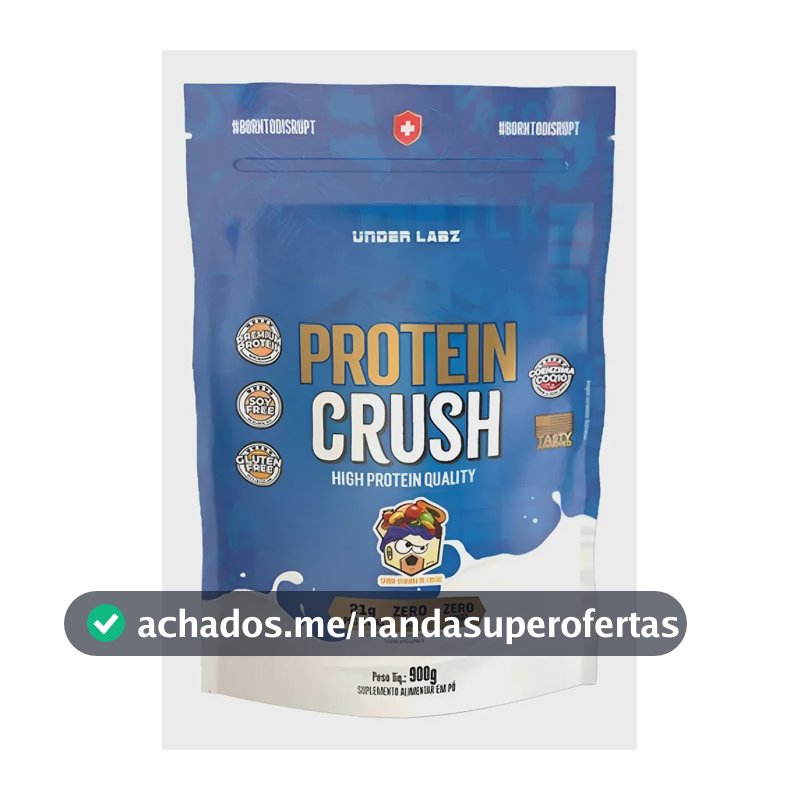 Whey Protein Crush Under Labz 21g De Proteina 900g Sabor Dulce de Leche