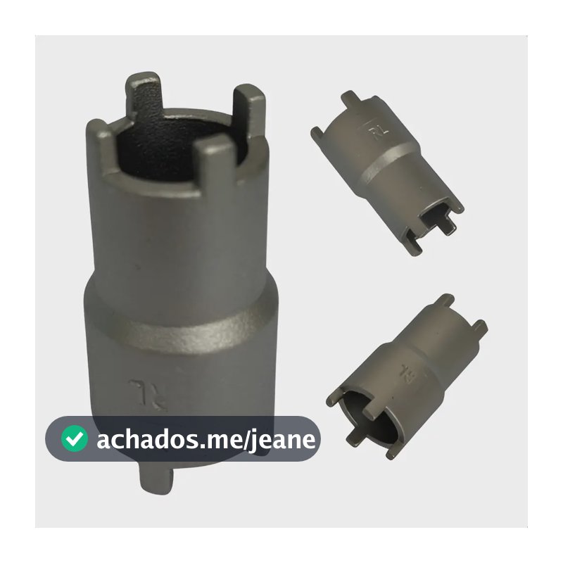 Chave Castelo Dupla Bomba Óleo 20/24mm Titan 125-150 Fan 125 Cinza