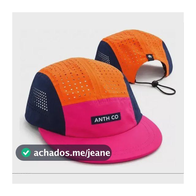 Boné Anth Co Aba Curta Cut Corrida Academia Treino Ultraleve Azul Laranja Rosa Un Liso