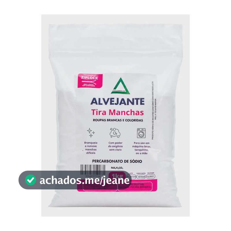 Tira Manchas Alvejante Para Roupas Brancas E Coloridas