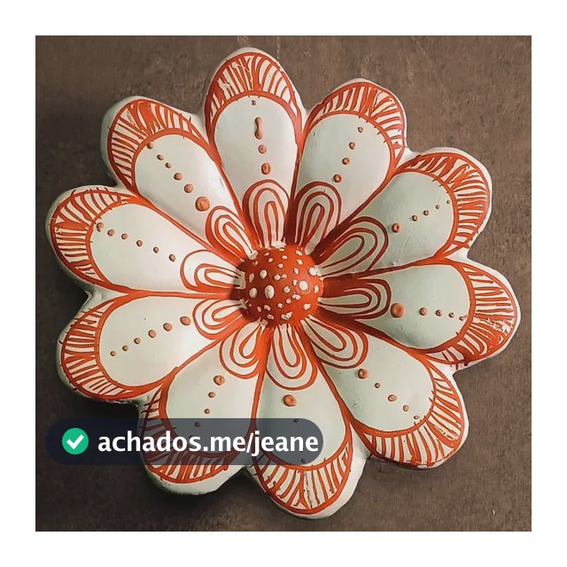 Flor Parede Decoração Cerâmica Vale Jequitinhonha
