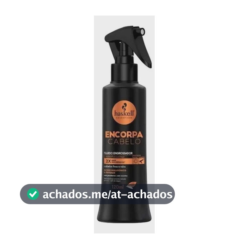 Fluido Engrossador de Fios Haskell Encorpa Cabelo de 120mL