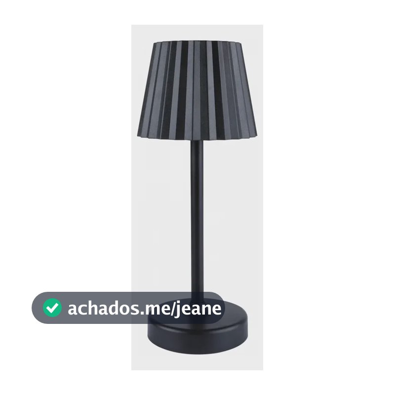 Luminária De Mesa Led Pilha Usb 3 Tons Lyor Radiance Branca Preto Usb 5v / Pilhas