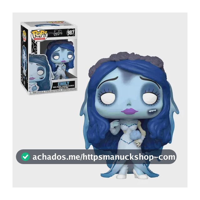 Boneco Funko Pop Movies Emily Noiva Cadáver 987 Tim Burton