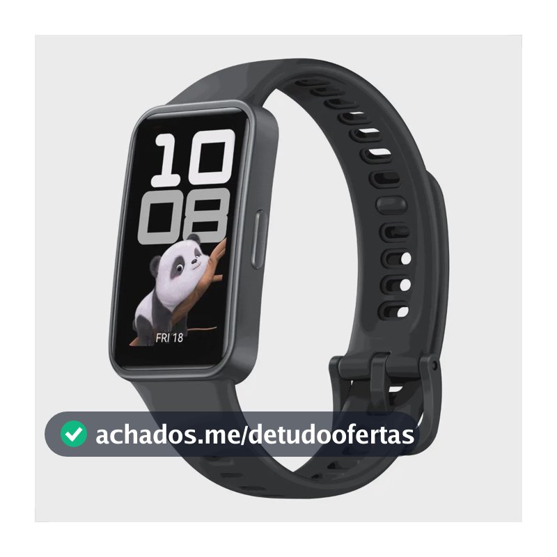 Smartwatch HUAWEI Band 10 Caixa de Polímeros Duráveis Análise do Sono em Nível Profissional Assistente de Bem-estar Emocional Relógio Smartwatch Compatível com Android e iOS Preto