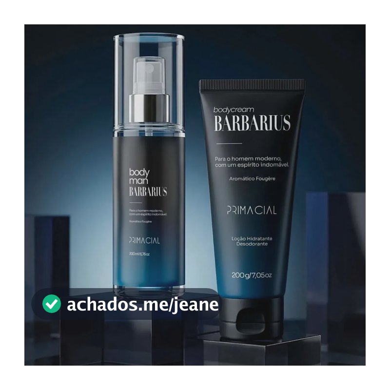 Kit Body Splash Barbarius Desodorante Masculino