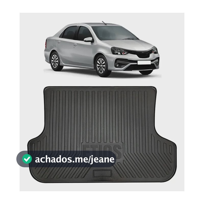 Acessórios Protetor Tapete Porta Malas Impermeável Escolha Etios Sedan 2012 Até 2021