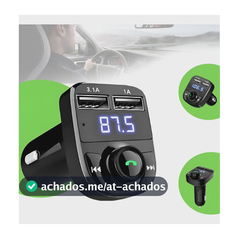 Adaptador Bluetooth Carro Universal Transmissor GotWire Carregador Automotivo
