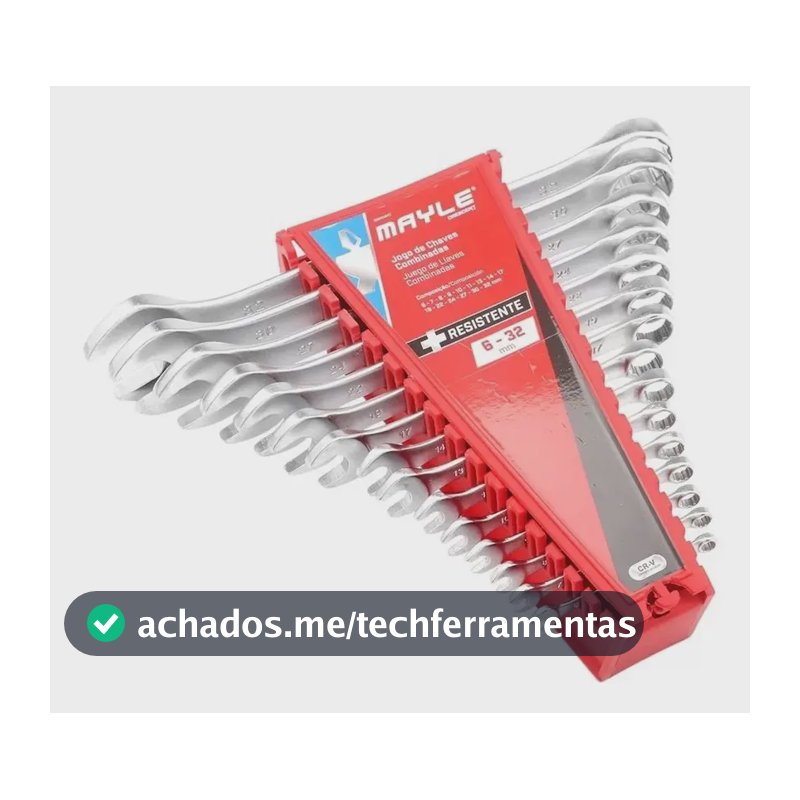 Jogo De Chave Combinada De 6 A 32 Mm C/ 15 Peças Mayle