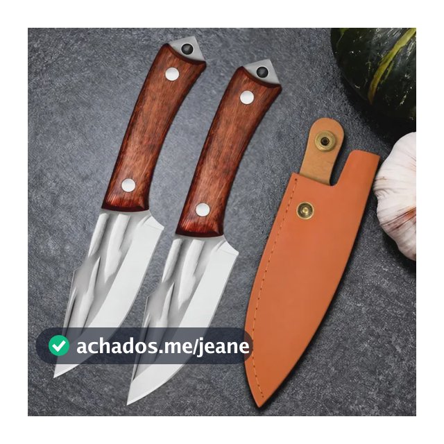 Kit Com 2 Unidades De Facas Tática Artesanal Full Tang Kit Com 2 Unidades De Faca Artesanal