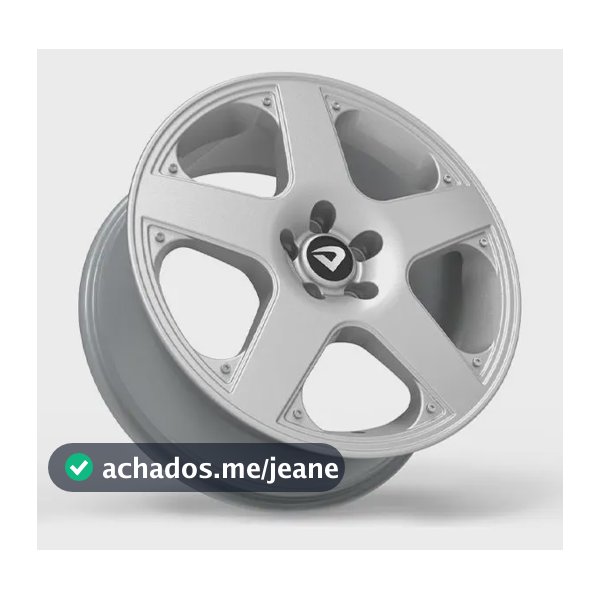 Roda Aro 17 Tala 6 Volcano Santa Mônica 4 Furos Pcd 100 Prata