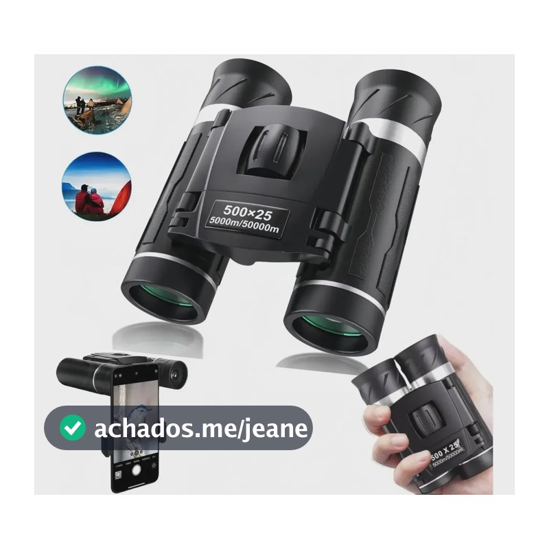 Binóculo Profissional Diurno E Noturno Mini 500x25 Hd 50000m