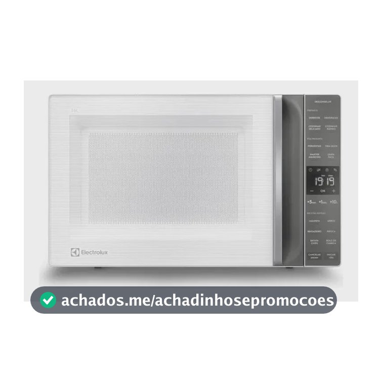 Micro-ondas Electrolux 36L Branco Efficient com Descongelamento Assistido ME36B
