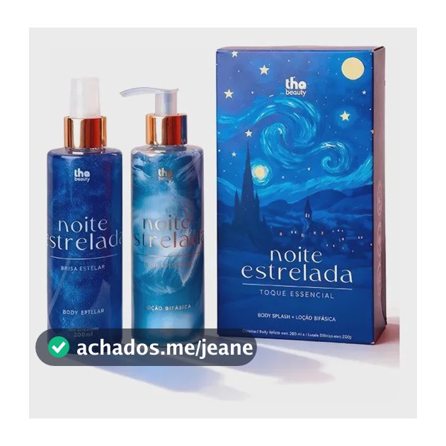 Kit Noite Estrelada Tha Beauty Body Splash Loção Hidratante