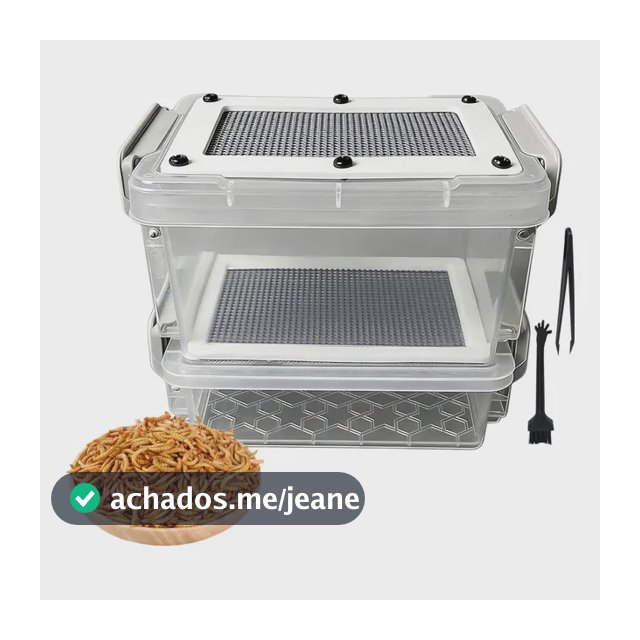 Plcriadouro De Minhocas Com Filtro Anti Umidade E Pinças Coa Coarse Net E-ee14a6c737f0af99