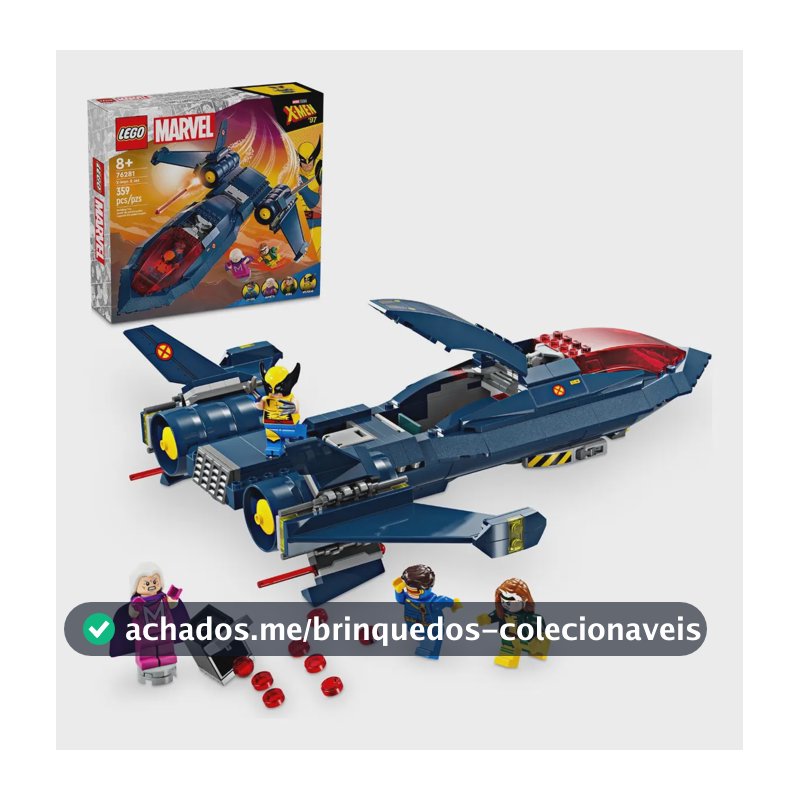 Blocos De Montar Marvel 76281 Jato Dos X-men Com 359 Peças