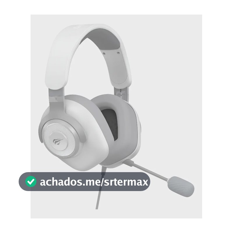 Fone de Ouvido Gamer Havit H2230D 7.1 P3 50mm para PC e Consoles Cor Branco