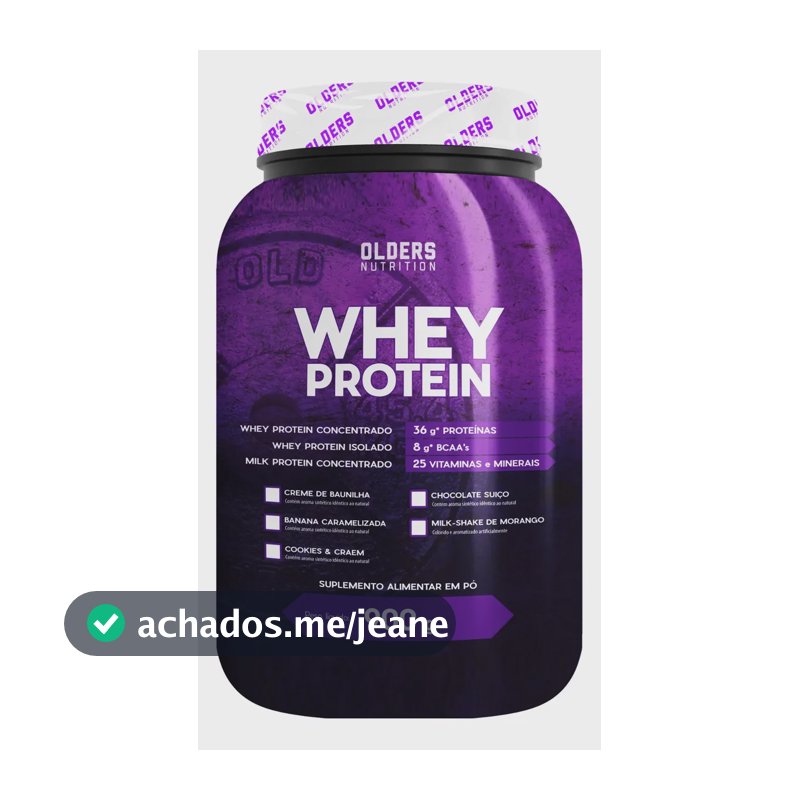 Whey Protein Isolado 900g Sabor Creme de Baunilha 36g de Proteína