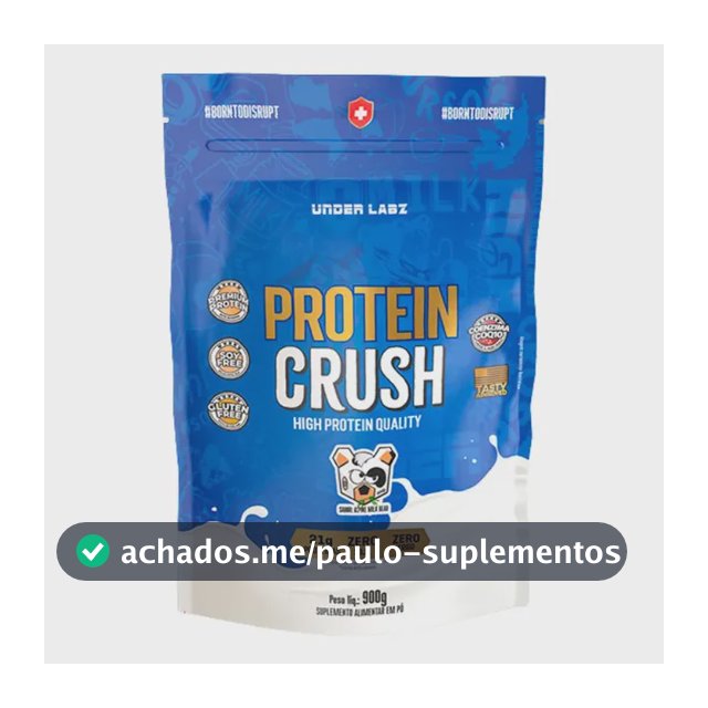 Proteína Under Labz Whey concentrado Crush em pó sabor Alpine Milkbear x 900g
