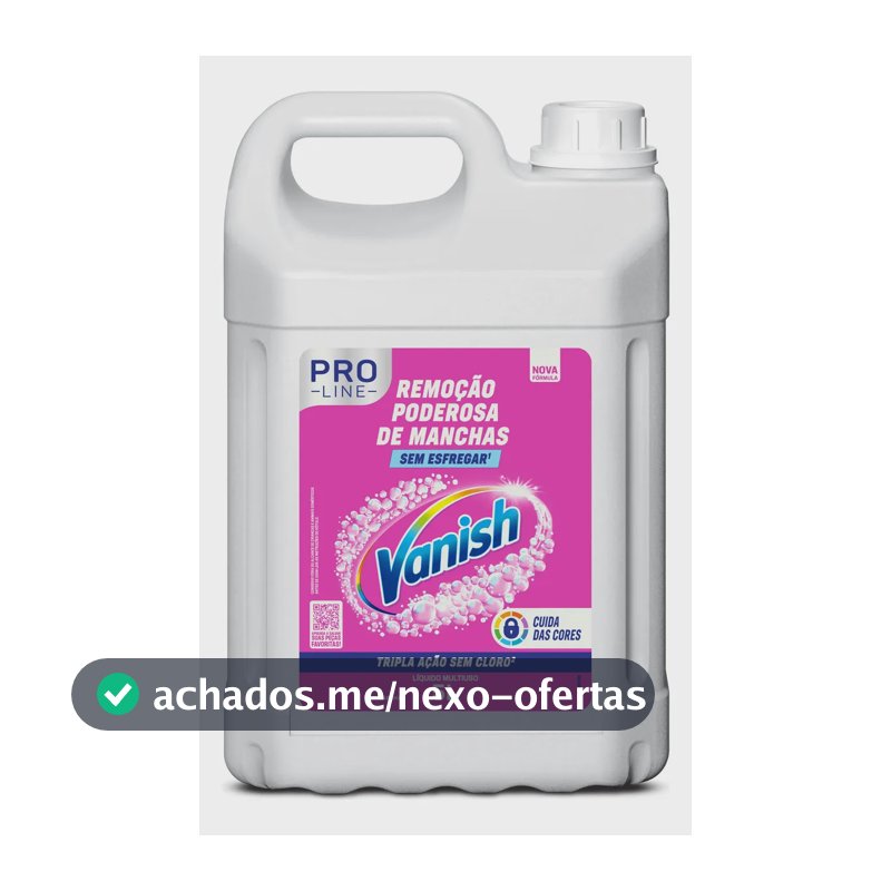 Tira Manchas Vanish Líquido Multiuso para Roupas Coloridas Pro Line 5L