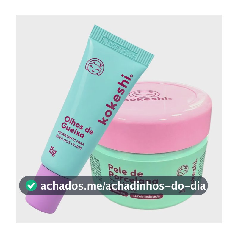 Kit Hidratação Facial + Olhos- Anti Sinais - Kokeshi Skin Care Milagre Do Arroz
