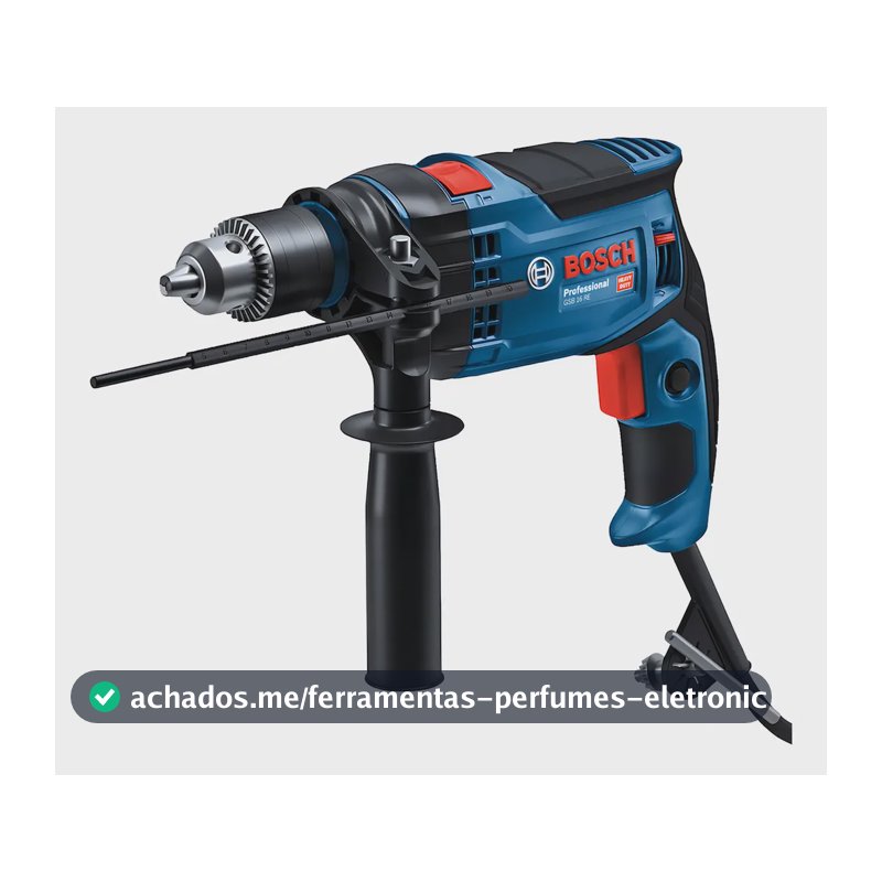 Furadeira De Impacto 1/2 Pol Bosch Gsb 16 Re 850w Azul Com Velocidade Variável E Reversível