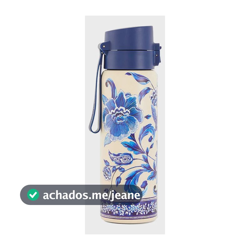 Garrafa Farm Etc Porcelain 850 Ml Azul