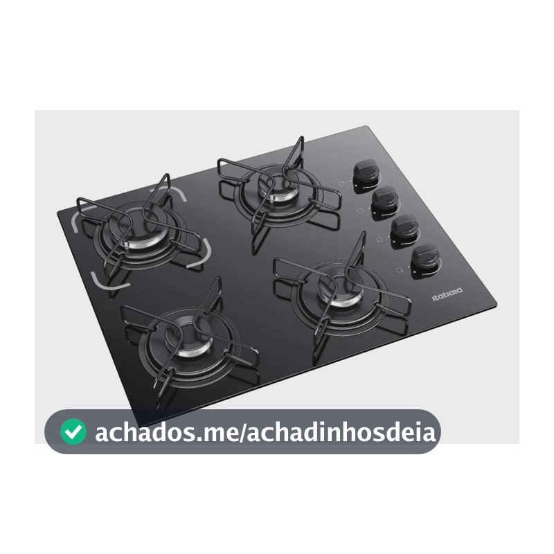 Fogão Cooktop Itatiaia Essencial 4 Bocas À Gás Preto-bivolt