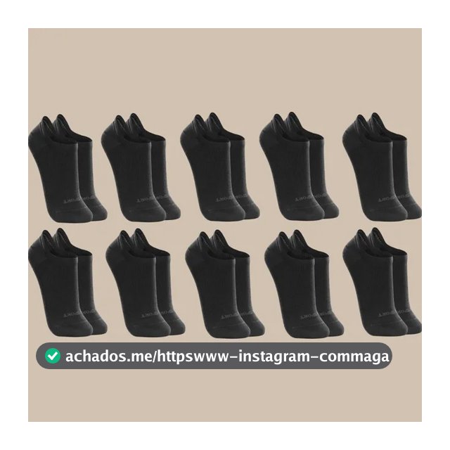 Kit 10 Pares De Meias Lupo Soquete Invisível Sport