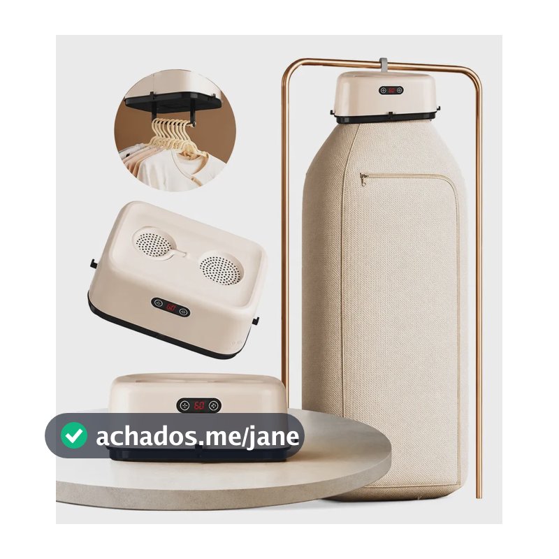 Secador De Roupas 600w Elétrico Portátil Suspenso Cortina Compacto Econômico Seca Rápido 110v