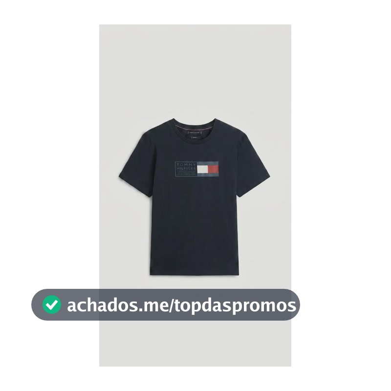 Camiseta Tommy Hilfiger Masculino Abmw0mw42366thbdsg Desert Sky Liso G