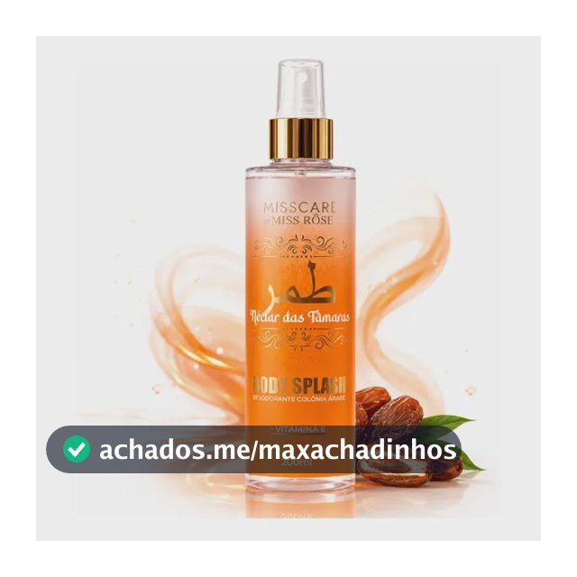 Body Splash Colônia Árabe Feminino Néctar Das Tâmaras 200ml
