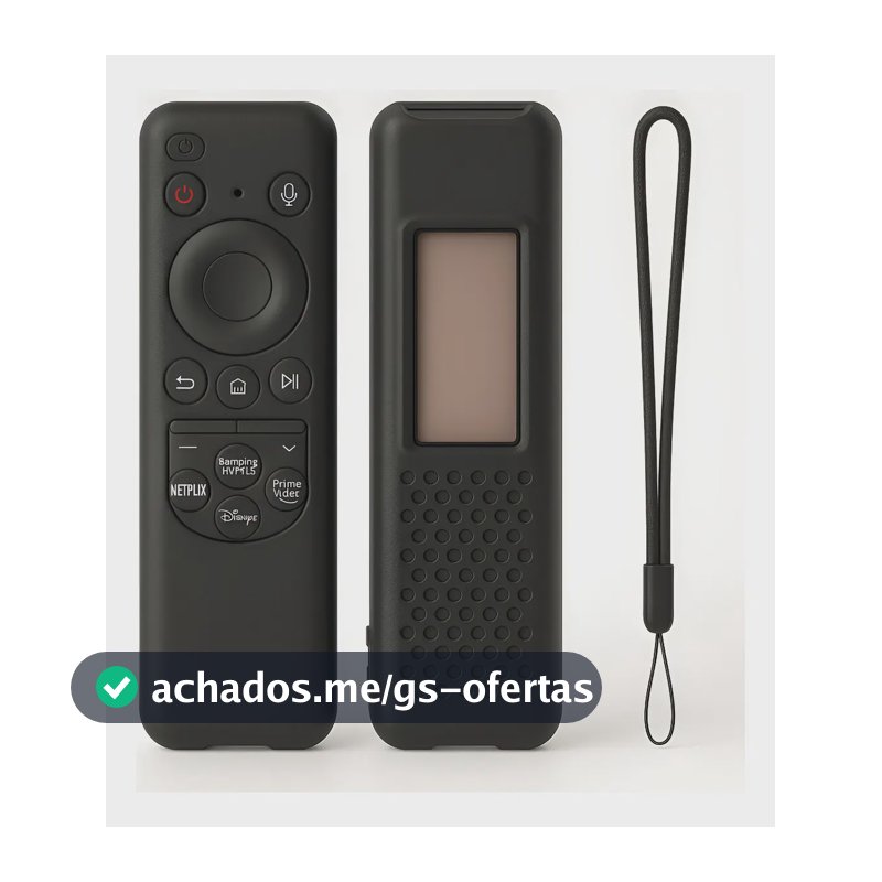 Capa Controle Remoto Silicone Smart Tv Samsung Cores Preto