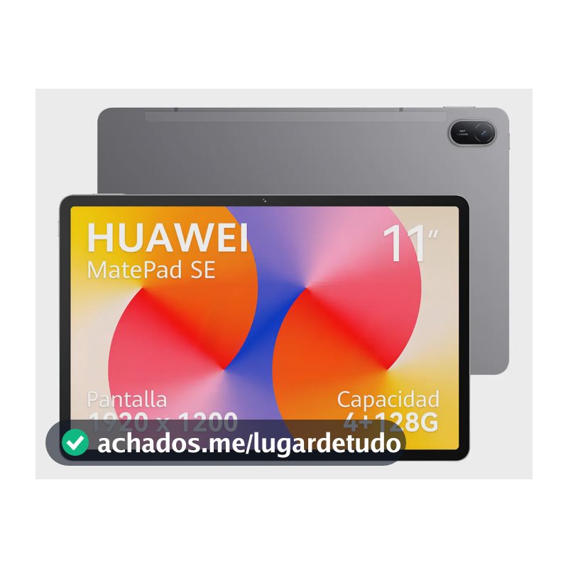 HUAWEI MatePad SE 11 4GB+128GB Tablet,FullView Display,Bateria de grande capacidade,Cantinho das Crianças,Design de Corpo Único em Metal,Superbateria de 7700 mAh + 22.5W,Cinza Nebula