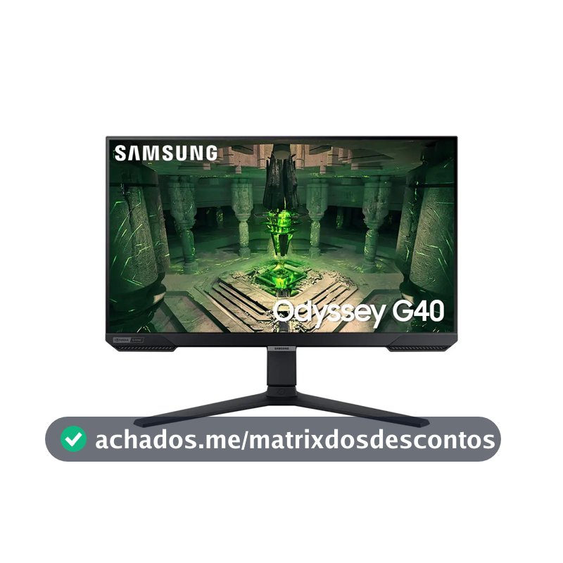 Monitor Gamer Samsung Odyssey G40 27 , 240 Hz, 1ms, Ajuste De Altura, Gsync, Freesync,hdmi, Dp, Fhd, Preto