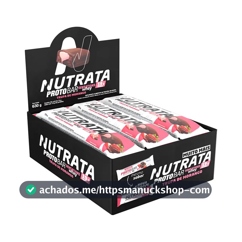 Protobar Whey Bar Proteina Isolada E Concentrada 9un Nutrata Sabor Sensação