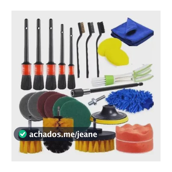 Conjunto De Escovas De Limpeza De Carro Com 27 Peças