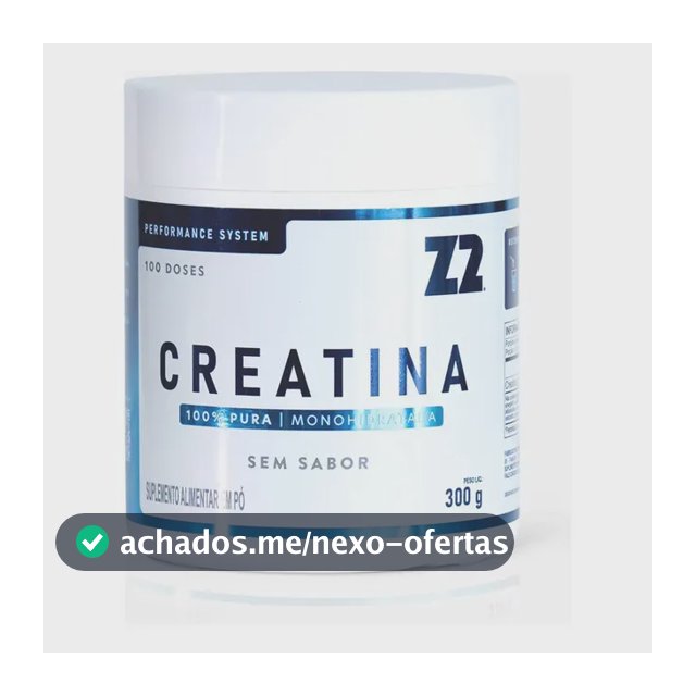 Creatina Z2 Performance System em Pó, Monohidratada Pura, sem Sabor 300g