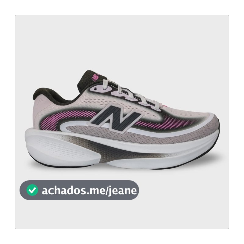Tênis New Balance Feminino Fresh Foam Ellipse Corrida Rosa E Preto 37 Br