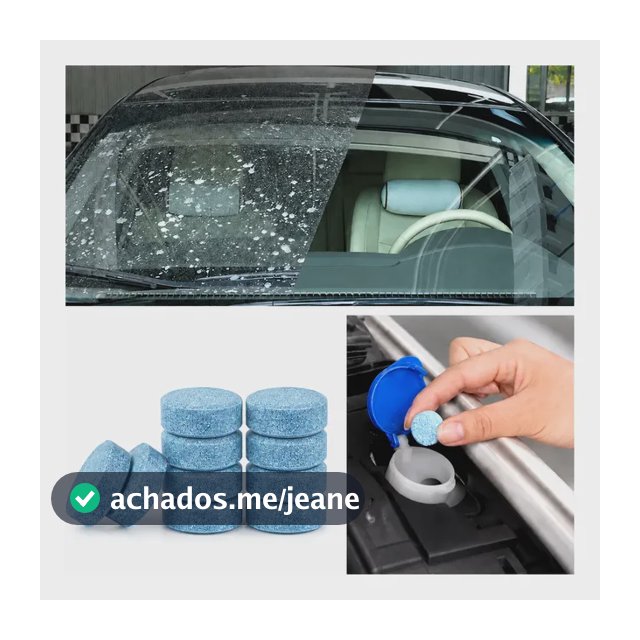 Pastilhas Limpador De Para Brisa Sólidas Para Carro Limpa Vidros 10 Peças