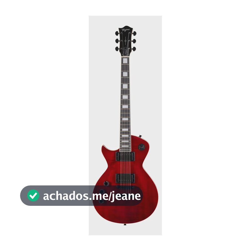 Guitarra Tagima Almach Trd  Single Cut Escala Escura Canhota Canhoto Transparent Red - Trd Techwood