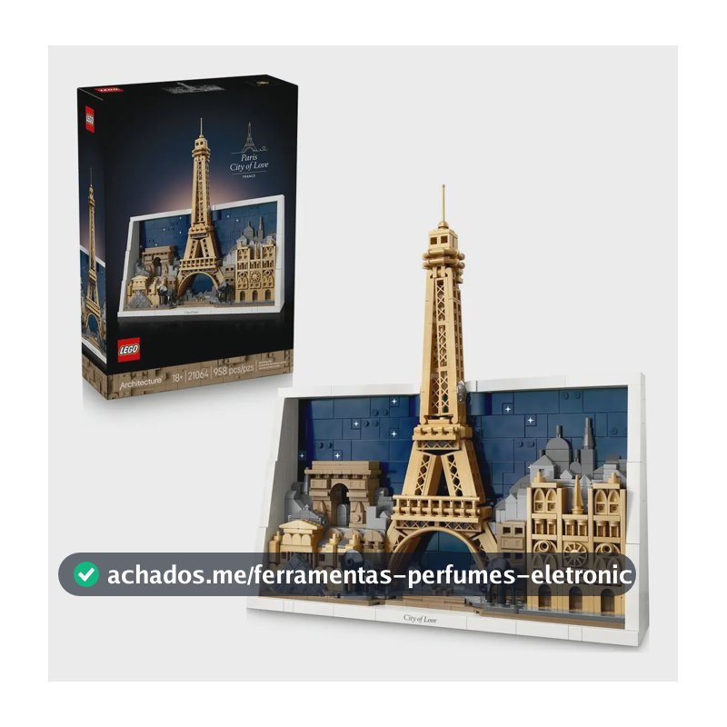 Lego Architecture Paris: Cidade Do Amor 21064 958 Peças